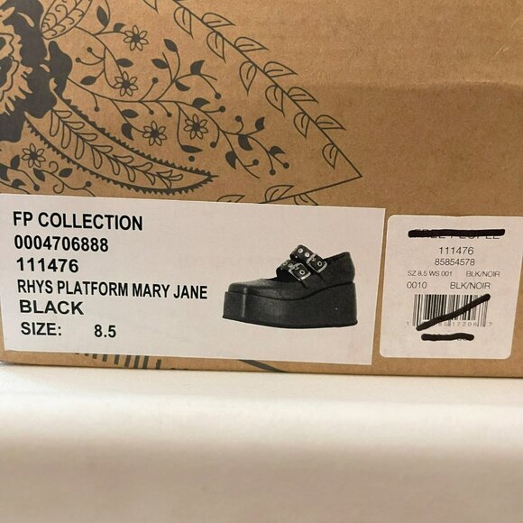 Free People Rhys Mary Jane Platform Boho Punk Gothic Shoes Size 8.5 NEW - Picture 9 of 9